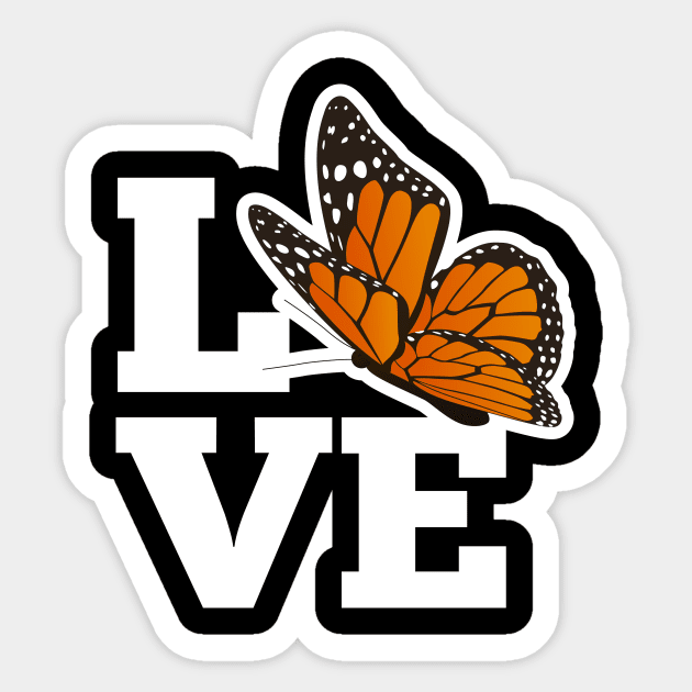 Love Monarch Butterfly - Watching Monarchs Gift Sticker by ScottsRed